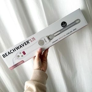 BEACHWAVER S.75 rotating curling iron, white beachwaver